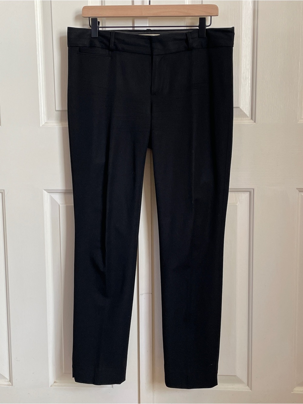 Banana Republic Sloan Fit Black Stretch Slim Ankle Pants Size 8